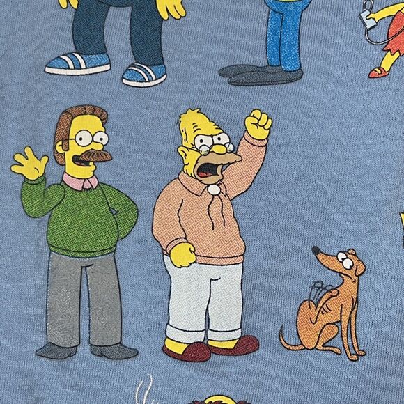 The Simpsons Springfield Homer Bart Marge Lisa Mr. Burns Krusty Large T-Shirt - Picture 11 of 14